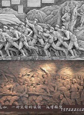 玻璃钢大型园林军人来图雕塑