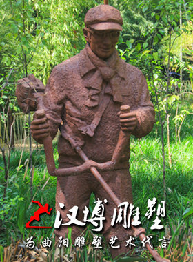 玻璃钢民俗户外园林景观人物雕塑