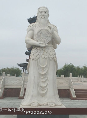 大型户外景观汉白玉人物雕塑