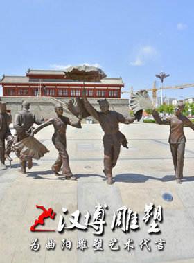 玻璃钢景观民俗人物雕塑