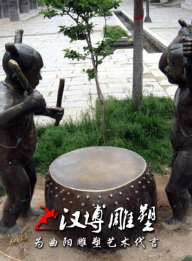 小孩玻璃钢人物雕塑定制