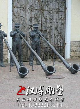 玻璃钢民俗景观人物雕塑定制