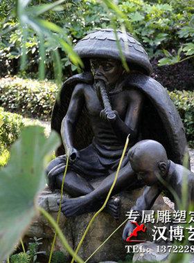 玻璃钢景观专业人物雕塑