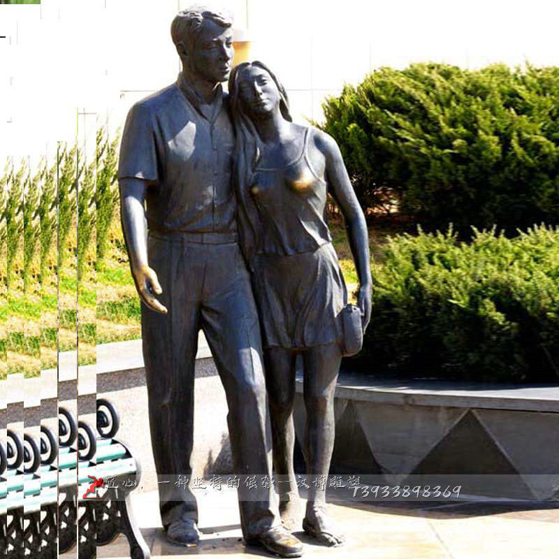爱情文化雕塑情侣人物雕像主题文化铜雕户外园林景观爱情人物雕塑