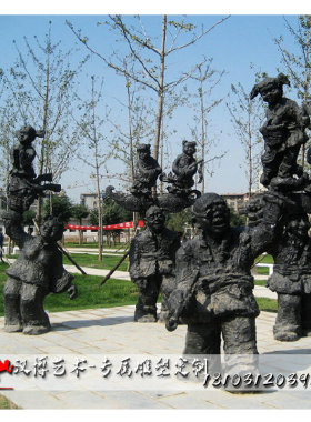 民俗雕塑景观园林铸铜