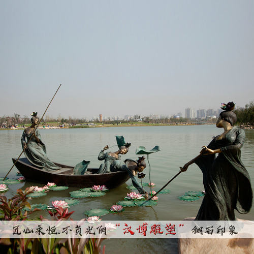 户外公园古代铜雕主题
