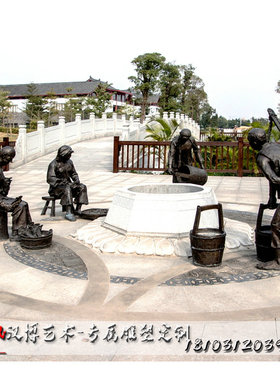 民俗商业街农村玻璃钢民俗雕塑