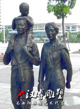 商业街玻璃钢仿铜精雕宴铜