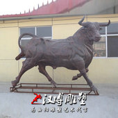大型铸铜雕塑牛摆件生肖动物雕塑十二生肖牛定做铜雕抽象牛雕塑