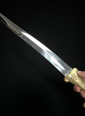 【马首弯刀】痕都斯小清刀黄铜装具黑檀木鞘T10钢刀身短刀未开刃