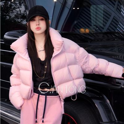 郭彦彤95白鹅绒泡芙加厚短款