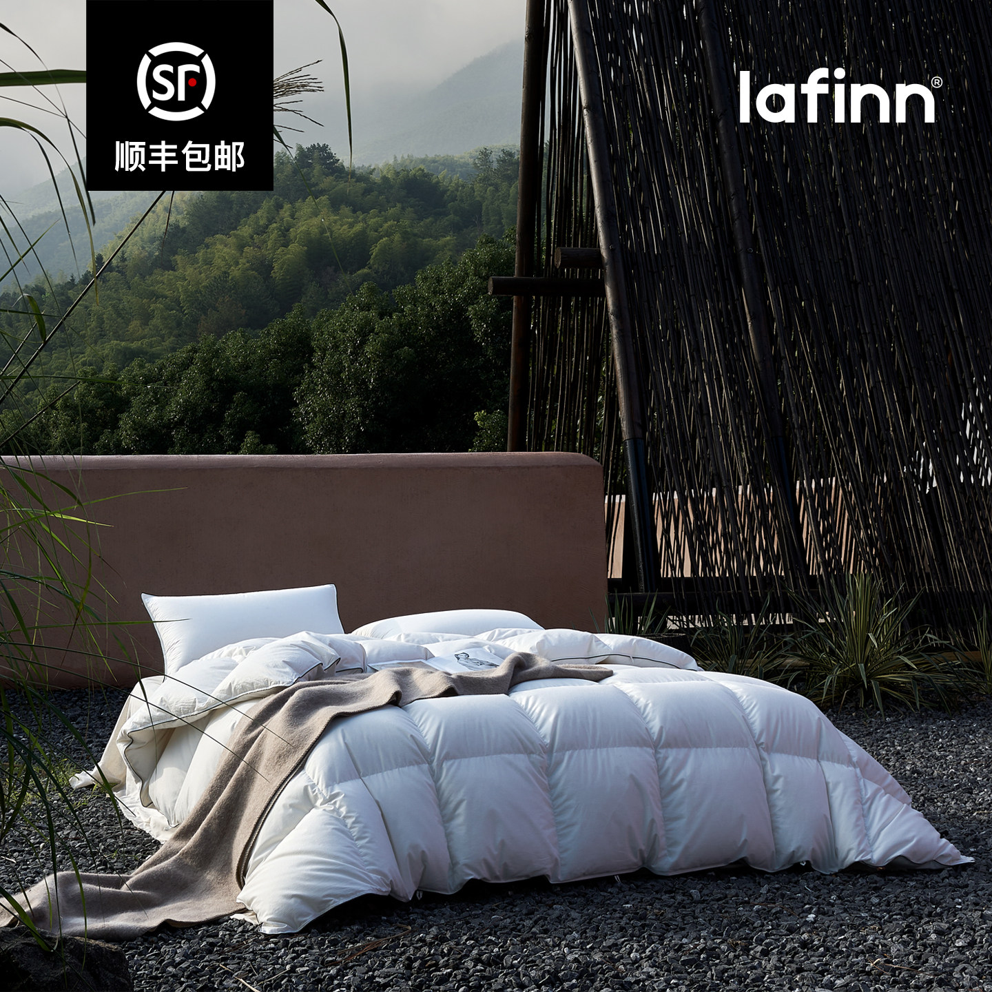 lafinn超柔静音手挑大朵95白鹅绒FP800+羽绒被芯加厚保暖春秋冬被