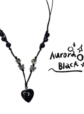 BKP曼谷公园「蝴蝶心」韩国小众设计款朴秀荣启豪joy同款项链男女