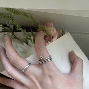 BKP曼谷公园「星星绕」小众复古多层戒指冷淡简约亚百搭多戴法夏