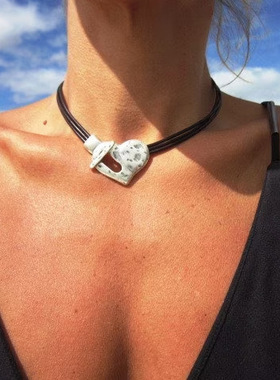 BKP曼谷公园「牵挂爱」波西米亚爱心项链手链复古vintage多层ig女