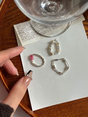 BKP曼谷公园「碎银子」小众ins设计高级感极细戒指可调节复古泰式