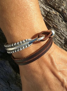 鱿鱼须波西米亚复古vtg手环手镯