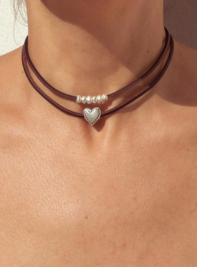 BKP曼谷公园「星点点」波西米亚爱心星星项链复古vintage男女百搭