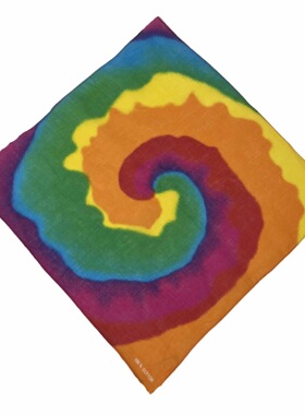 BKP曼谷公园「彩虹」Bandana彩色透气全棉方巾头巾夏日百搭嘻哈潮