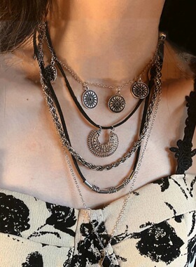 BKP曼谷公园「吉普赛」波西米亚复古多层长款项链叠戴废土民族女