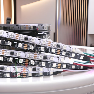 12v炫彩灯条光麦爵士可编程跑马WS2811室外5050led低压幻彩灯带