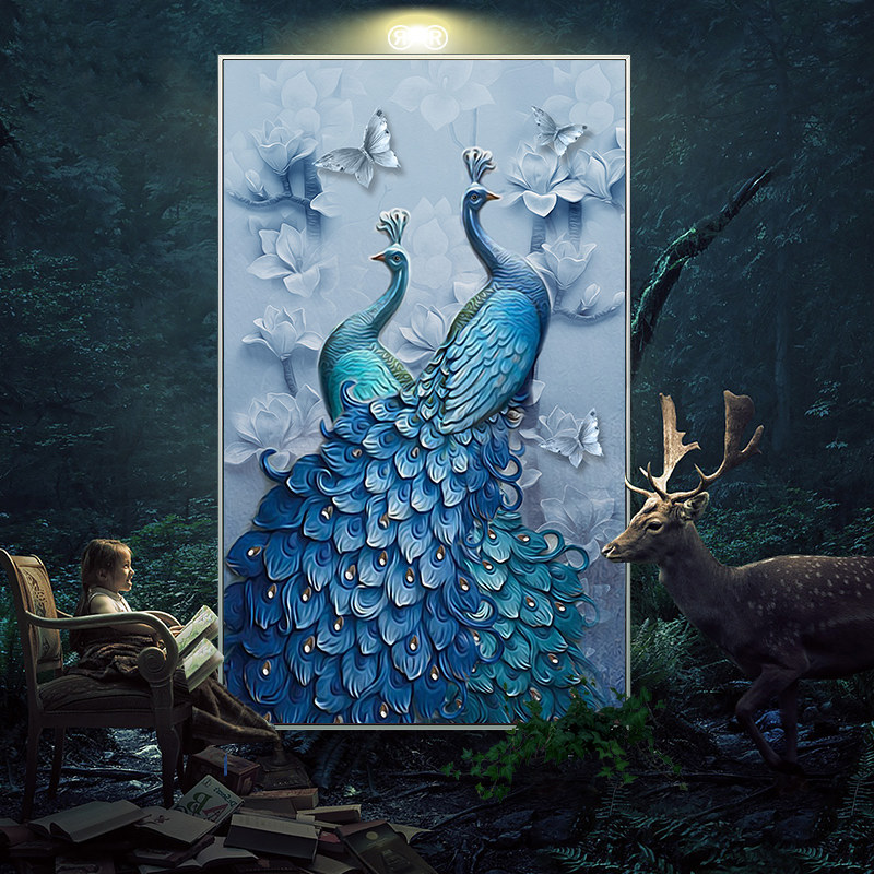 Cross stitch Diamonds 2021 new pattern lovers Peacock Full bore Entrance Vertical version crystal Masonry Diamondsin the Home Fabric , Stitch &amp; Tools Accessories , Cross Stitch Kit  category - from Buy2taobao.com to provide professional Taobao agent buy service