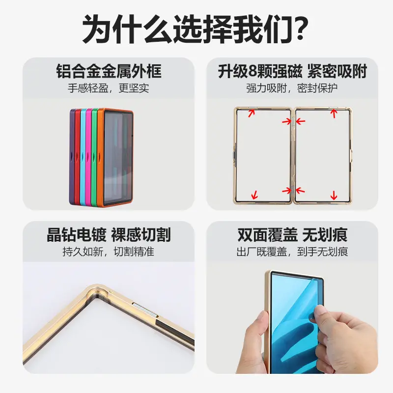 适用美国宝可梦PSA卡牌保护套 金属磁吸双面玻璃宝贝卡图新款