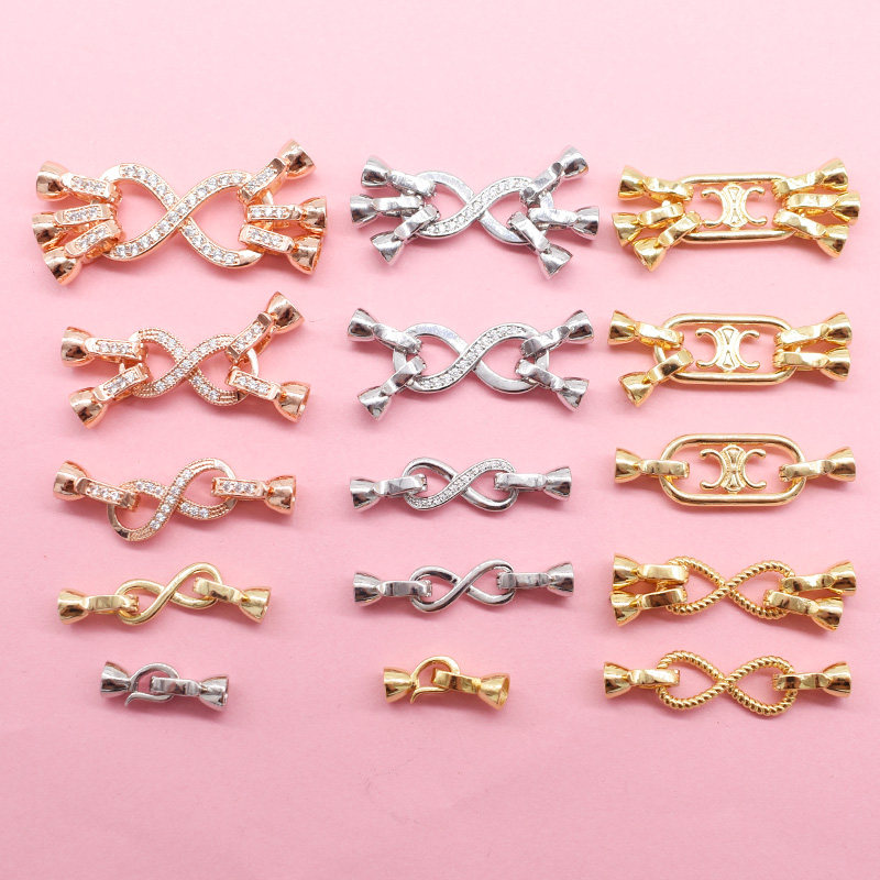 8字扣单双三排扣diy多功能双开万能扣头珍珠毛衣链项链手链收尾扣,饰品/流行首饰/时尚饰品新,其他DIY饰品配件,淘宝优惠券,粉丝福利购,淘宝优惠卷