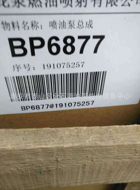 供应川柴船用发动机Z8200C 配套喷油泵总成 BP6877 订货号