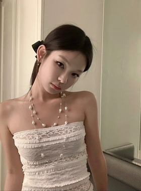 珍妮感个性异形珍珠项链女长款绕圈叠戴毛衣链高级感精致颈链2026