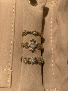 浅钛金欧美ins风戒指女小众个性食指戒指叠戴高级感指环2026爆款