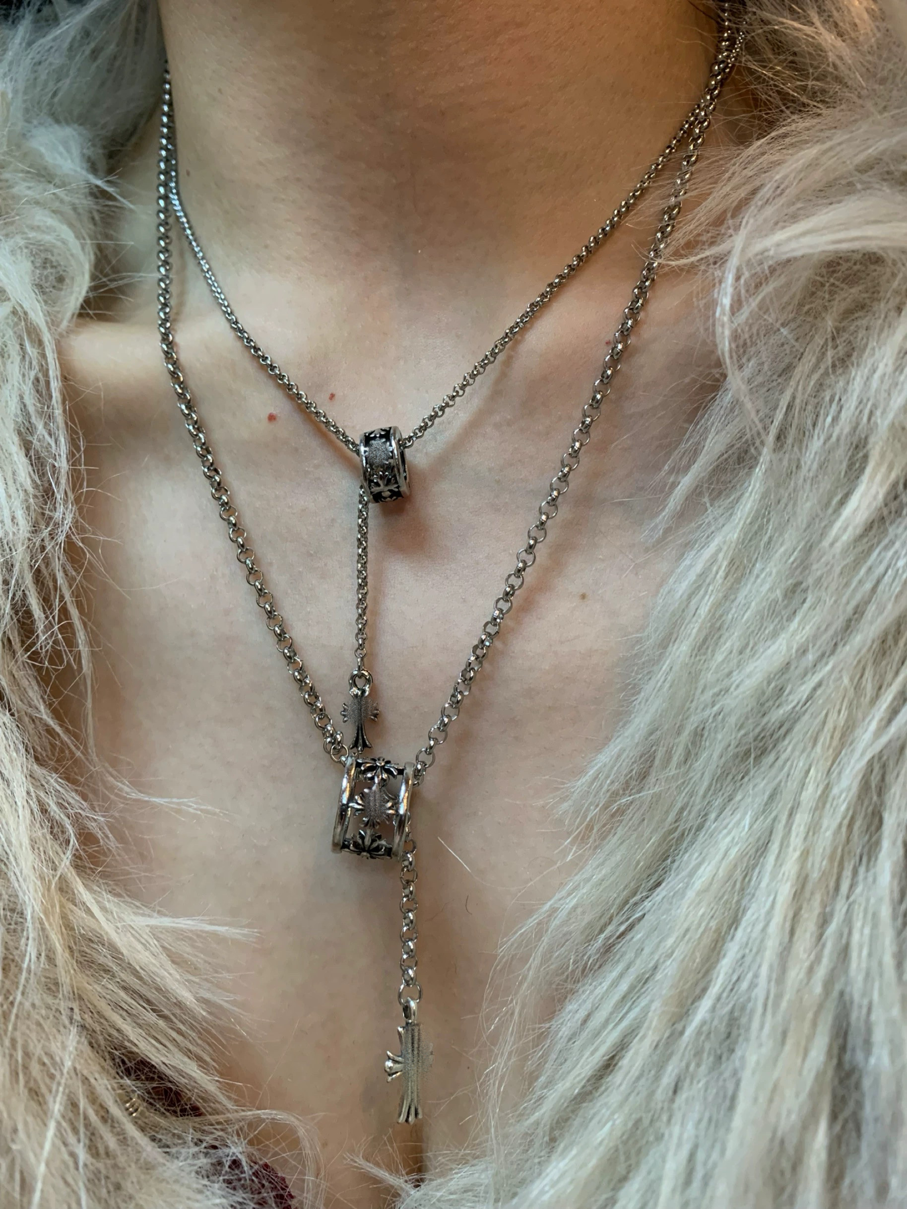 做旧款 大小圆环十字架叠戴项链女冷淡风金属毛衣链嘻哈个性项链,饰品/流行首饰/时尚饰品新,项链,淘宝优惠券,粉丝福利购,淘宝优惠卷