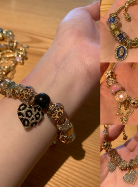小众vintage潘家diy手链女复古辣妹手镯手饰品叠戴高级感2026潮酷