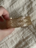 手作金丝编织手镯女小众开口可调节复古手环波西米亚辣妹风手饰品