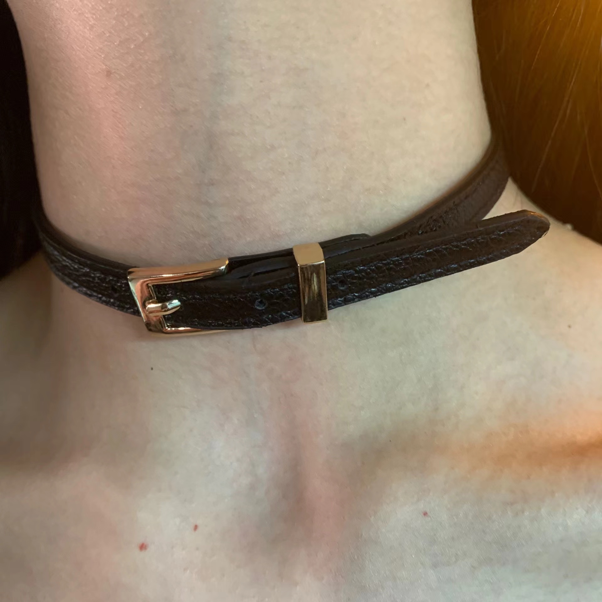 自制基础款软皮choker项圈