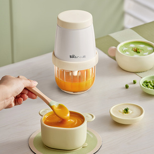 小熊婴儿辅食机316不锈钢刀头玻璃杯身