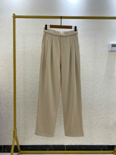 女 自制 柔软全棉帅气宽腿休闲裤 运动裤 Z09084 立体剪裁时装