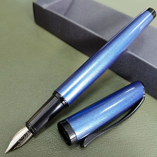 文荣298商务金属黄铜钢笔墨水笔可替换墨水囊铱金笔尖练字笔