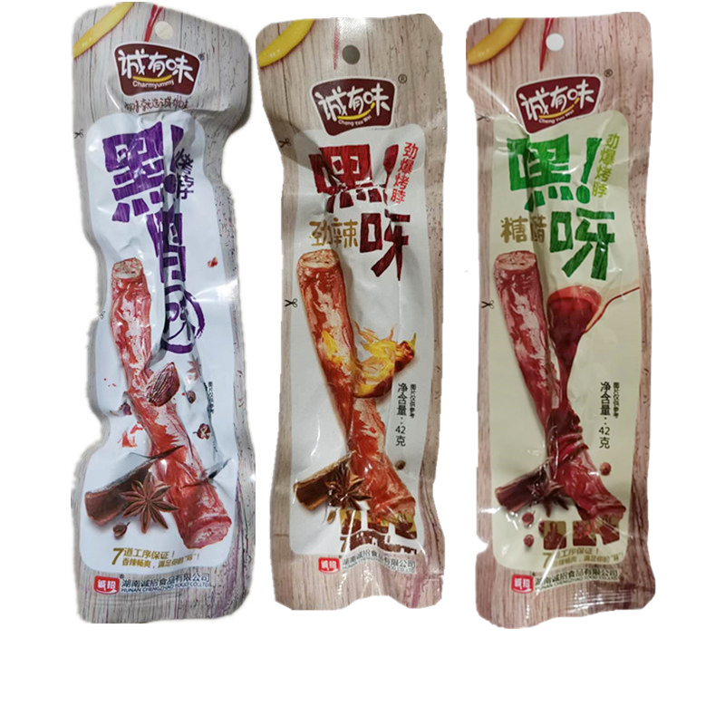 诚有味鸡脖香脖鸭脖子糖醋味劲辣味香辣味湖南特产办公室休闲零食