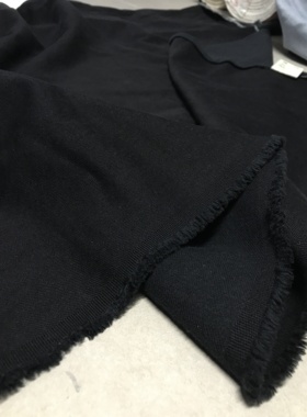 金佳牛仔布料黑色中弹春秋款意大利土耳其进口高端水洗牛仔布料