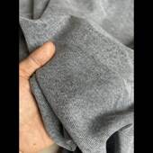 意大利进口Loro Piana品牌烟灰银无弹软柔质感 无弹水洗牛仔布料