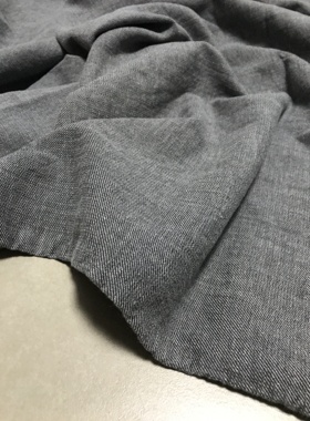 金佳牛仔布料水洗深灰色中弹薄软春秋意大利土耳其日本高端进口