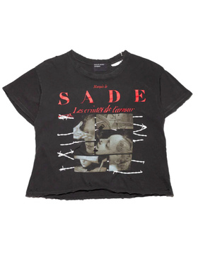 ERD忧郁的富二代FW25 Marquis de SADE水洗做旧短袖T恤男女潮