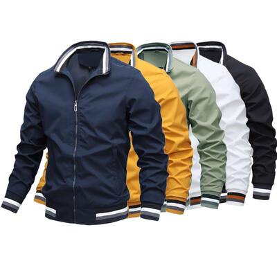 Quality Bomber Casual Jacket Men Autumn Zipper Outerwear Spo