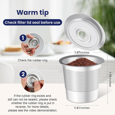 Stainless steel K-cup Kuerig1.0 coffee machine filter