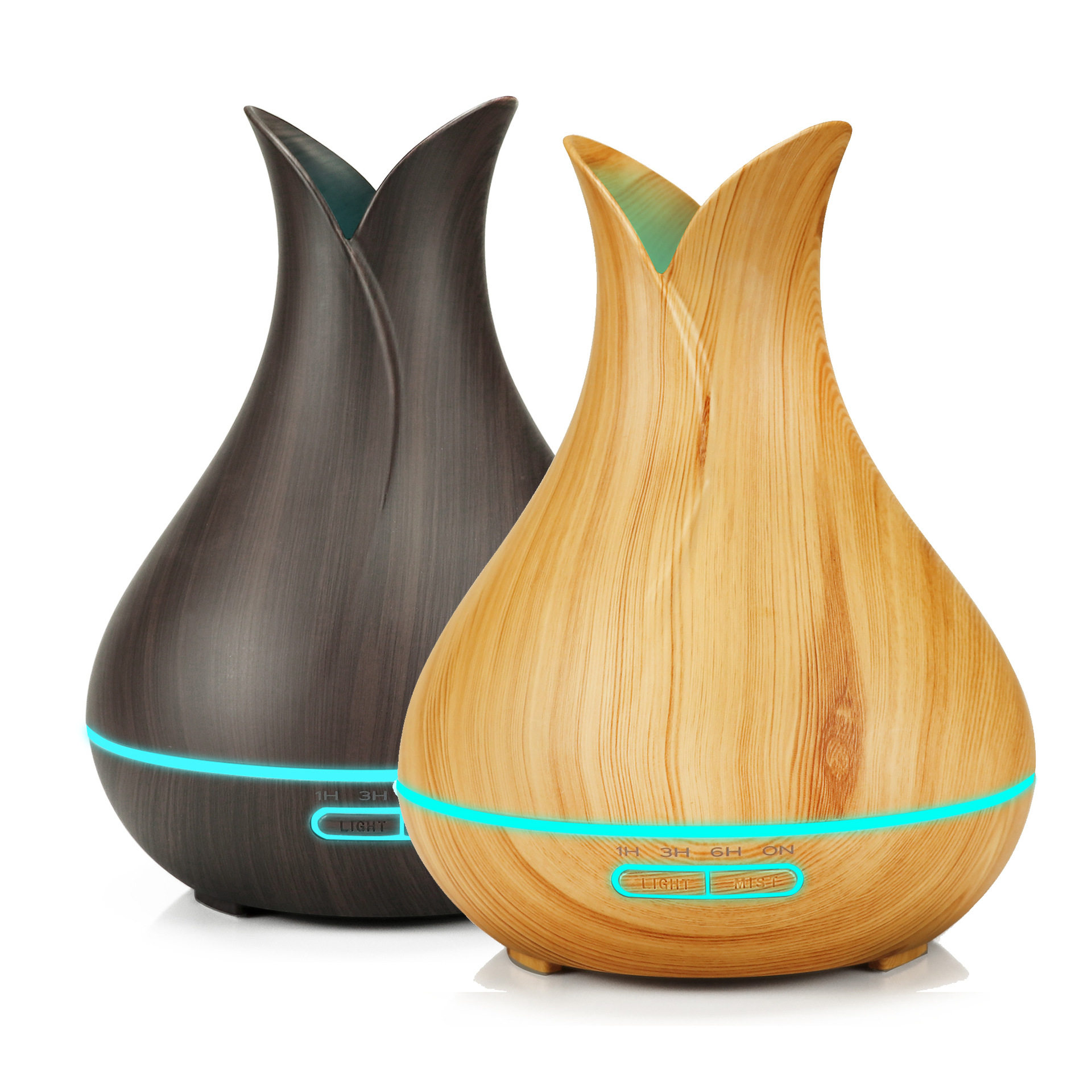 New 400ml Wood Grain Aromatherapy Humidifier香薰加湿器