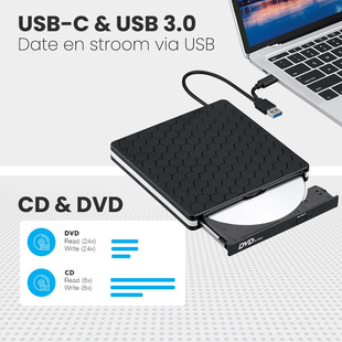USB 3.0 optical drive burner, desktop computer external burn