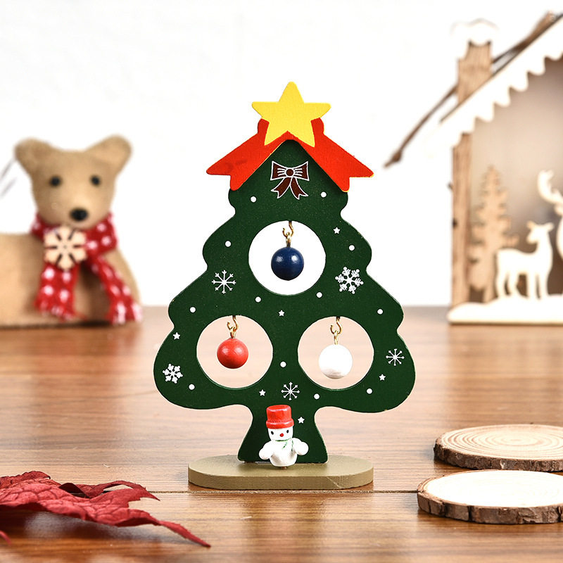 wooden christmas tree ornaments childrens diy toys