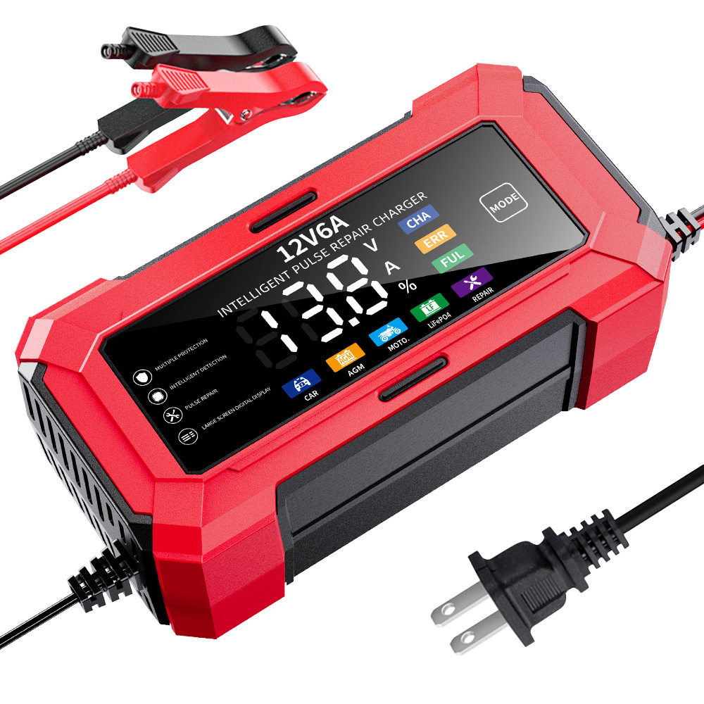 12v6a charger car battery charger汽车电瓶充电器12伏摩托车