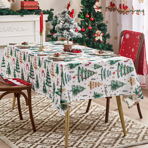 New American tablecloth Christmas tree tablecloth圣诞树台布